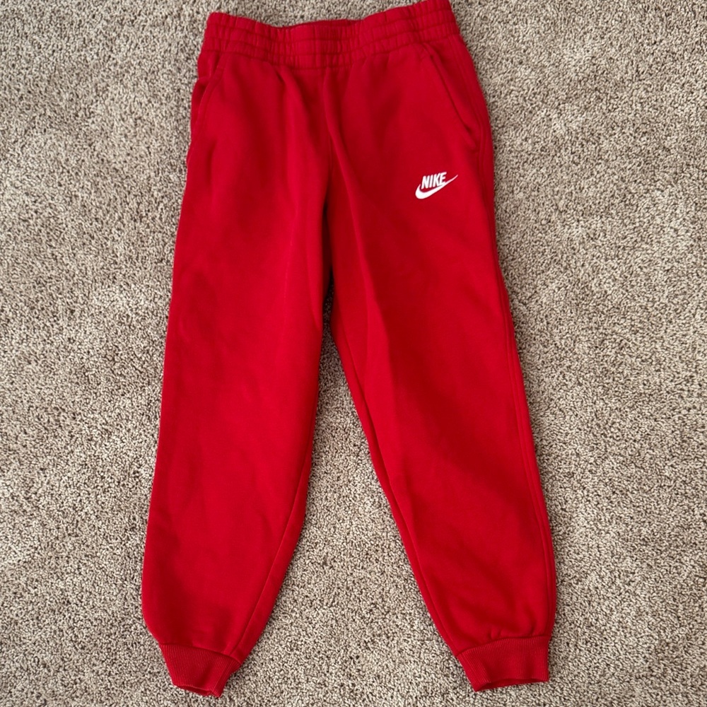 Nike Kids Bright Red Joggers
